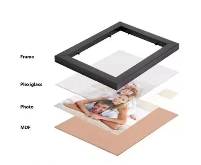 Customizable Romantic Premium Photo Frame of size 5*5 inches - Image 2