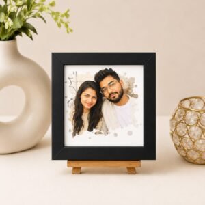Radha Krishna 'Radhe Radhe' LED Photo Frame - Design 01