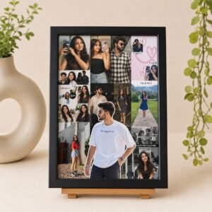 Radha Krishna 'Radhe Radhe' LED Photo Frame - Design 04