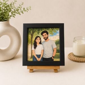 Radha Krishna 'Radhe Radhe' LED Photo Frame - Design 05