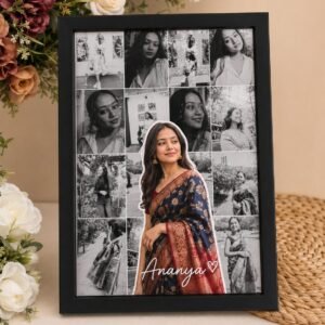 Radha Krishna 'Radhe Radhe' LED Photo Frame - Design 10