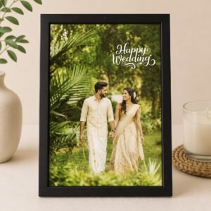 Radha Krishna 'Radhe Radhe' LED Photo Frame - Design 11