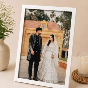 Radha Krishna 'Radhe Radhe' LED Photo Frame - Design 12