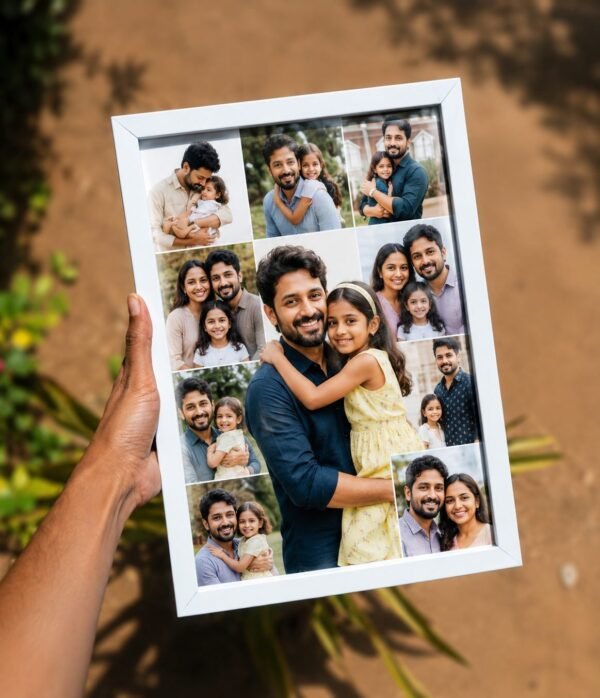 Personalized Family Photo customizable Collage Frame 8x12 inches 10 photos