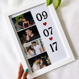 Radha Krishna 'Radhe Radhe' LED Photo Frame - Design 16