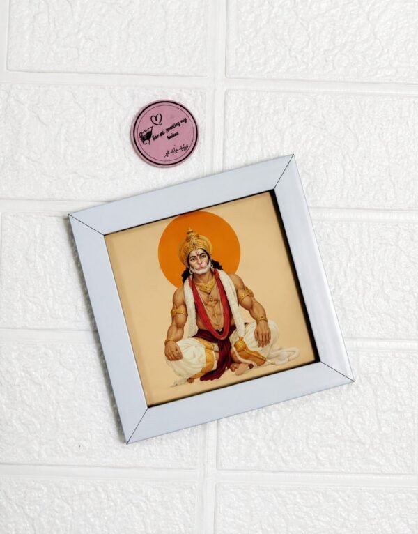 The Customizer.in Shri Hanuman Ji Photo Frame 5x5 inches