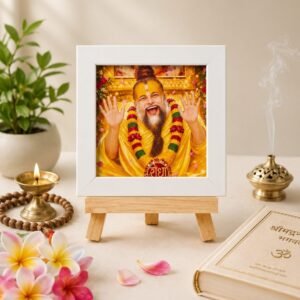 Radha Krishna 'Radhe Radhe' LED Photo Frame - Design 24
