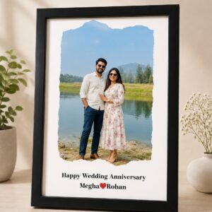 Radha Krishna 'Radhe Radhe' LED Photo Frame - Design 29