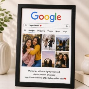 Radha Krishna 'Radhe Radhe' LED Photo Frame - Design 30