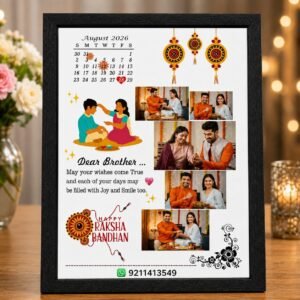 Radha Krishna 'Radhe Radhe' LED Photo Frame - Design 34