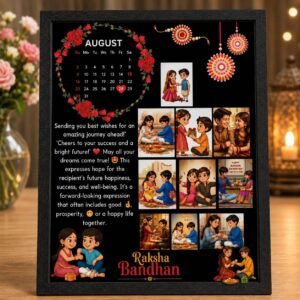Radha Krishna 'Radhe Radhe' LED Photo Frame - Design 36