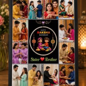 Radha Krishna 'Radhe Radhe' LED Photo Frame - Design 39