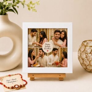Radha Krishna 'Radhe Radhe' LED Photo Frame - Design 40