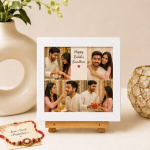 Radha Krishna 'Radhe Radhe' LED Photo Frame - Design 41